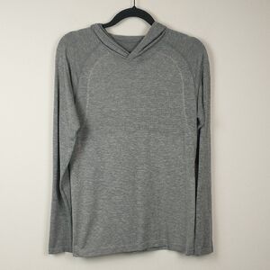 Lululemon Metal Vent Tech Hoodie Shirt Mens Small Gray